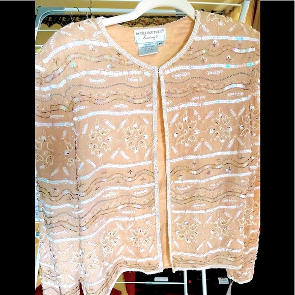 BEADED JACKET FOR WEDDING OR A NIGHT OUT W JEANS NWT FORMAL/CASUAL - Picture 1 of 10